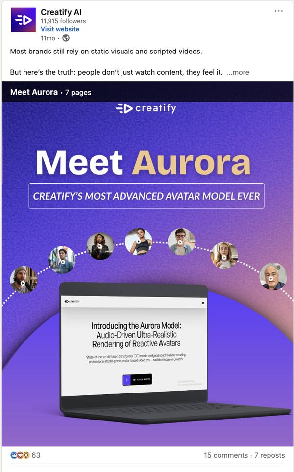 Meet Aurora carousel